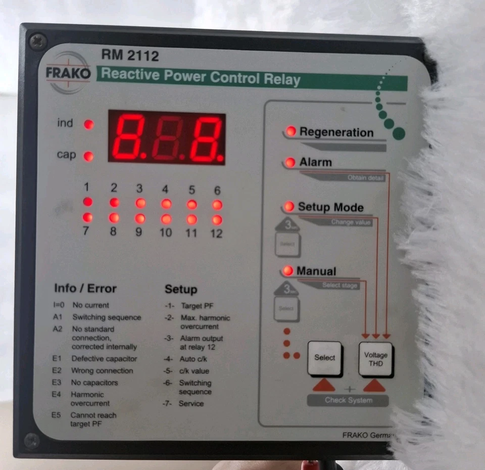 FRAKO RM 2112 Reactive Power Control Relay